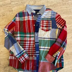 Polo Ralph Lauren Kid’s Colorful Plaid Button-Up Cotton Oxford Shirt